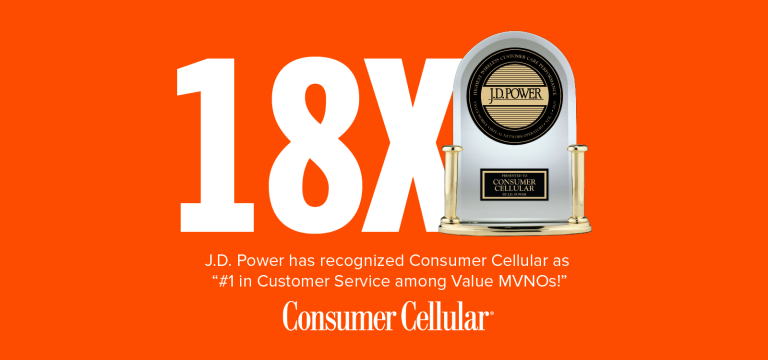 18 CHEERS TO CONSUMER CELLULAR—J.D. POWER AWARD WINNER - Our Blog