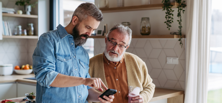 an image of someone with a device with an article about how to find out if your device is unlocked.